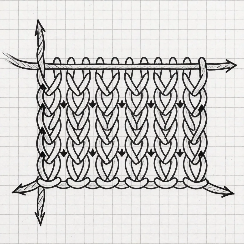 Knitting stitch diagram