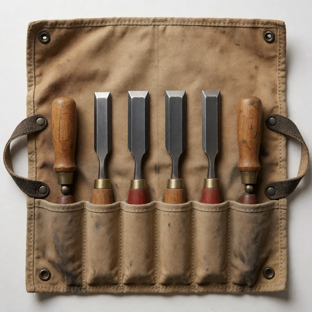 Chisels in a roll