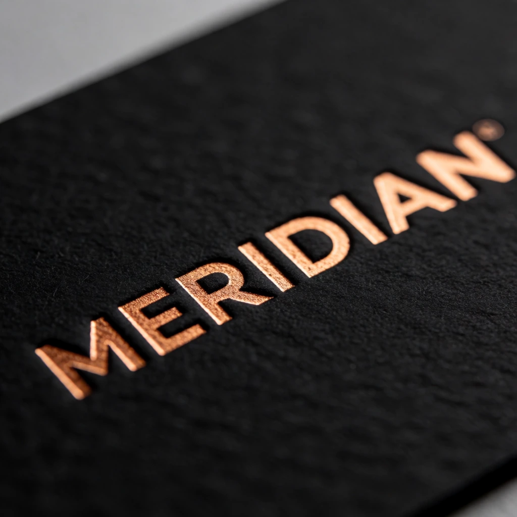 Hot-foil business card