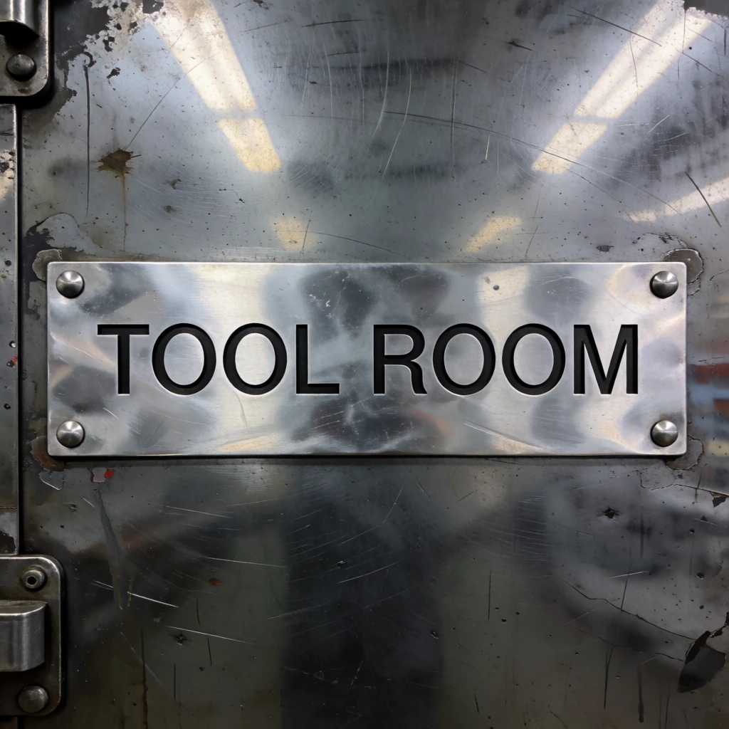 Machine-shop door