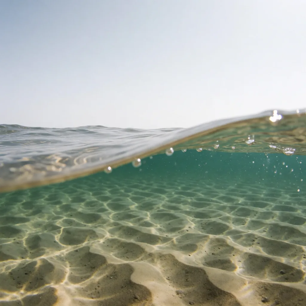 Split shot at the surface
