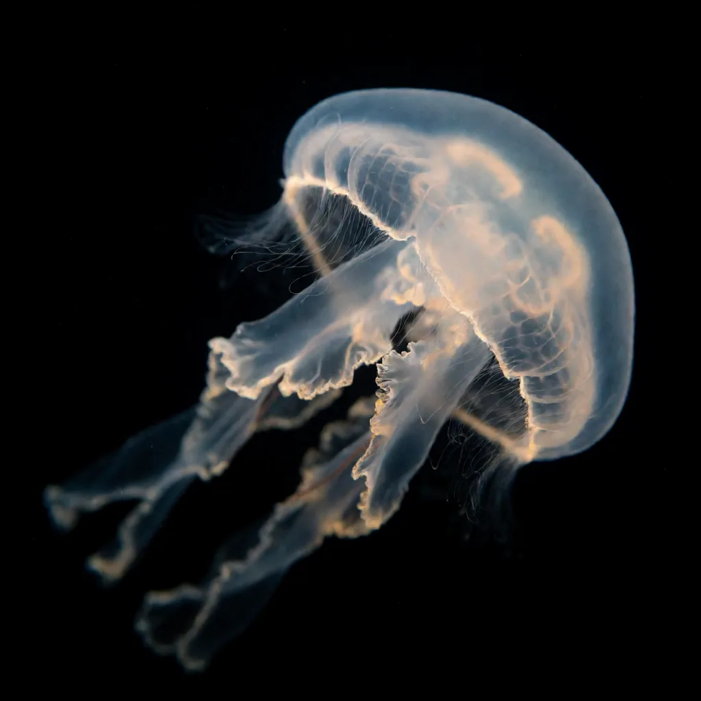 Jellyfish, black water
