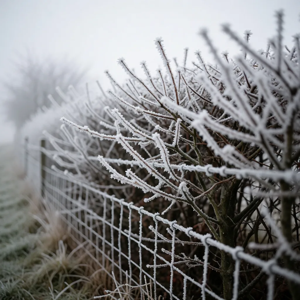 Hoar frost on everything