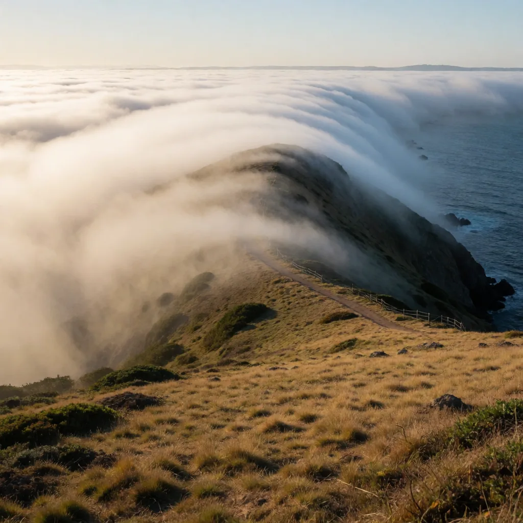 Fog bank rolling in