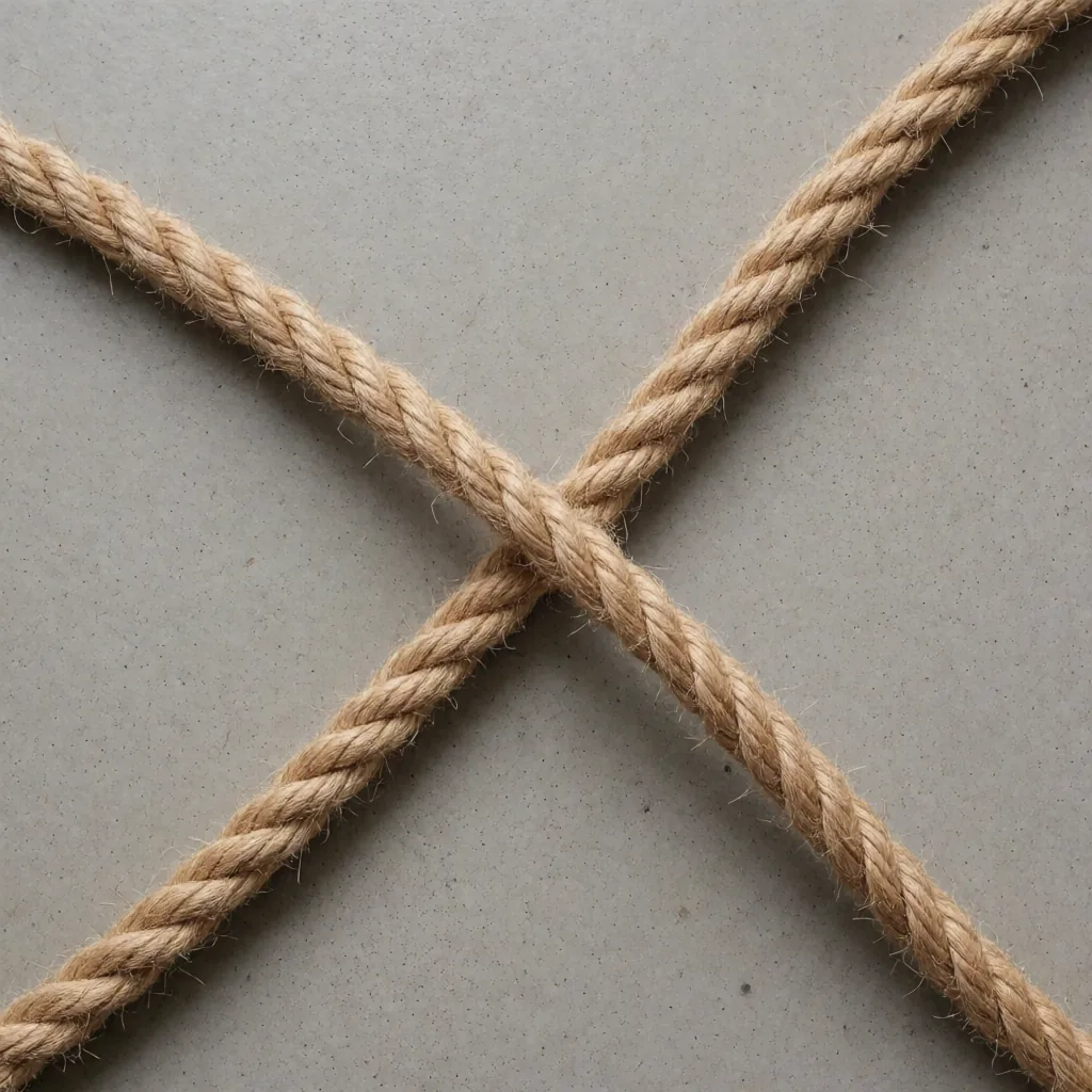 Weave: two ropes crossing