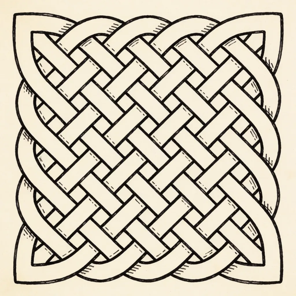 Weave: drawn knotwork